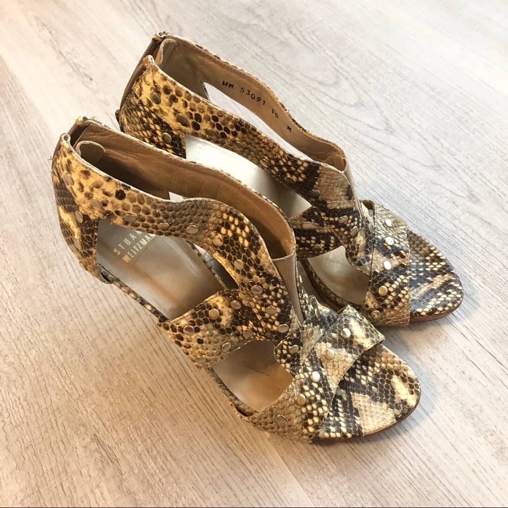 Stuart Weitzman Snake Skin Shoes